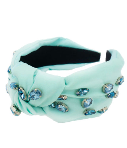 Teardrop Gem Knot Headbands