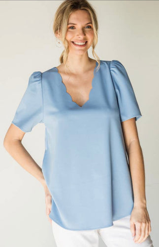 Scalloped Edges Top
