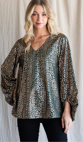 Lucky Leopard Top