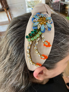 Jeweled Floral Headband