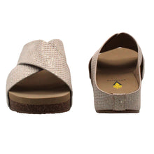 Champagne Snake Abelette Wedge