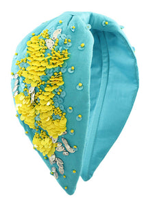 Sequin Floral Headband