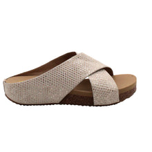 Champagne Snake Abelette Wedge