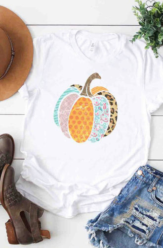 Heather Grey Pumpkin Tee