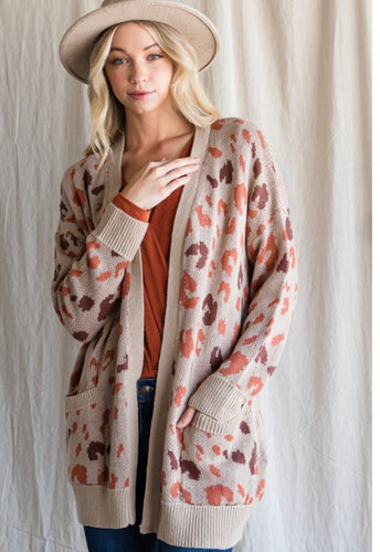Copper Cheetah Cardigan