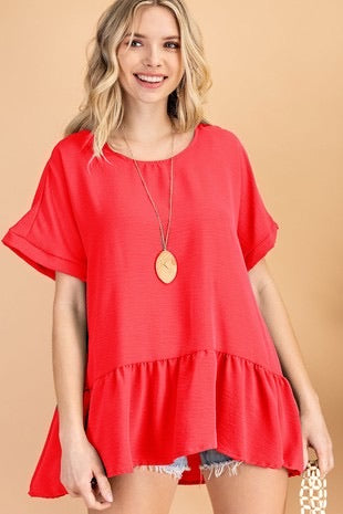 Cajun Shrimp Ruffle Top